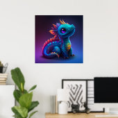 Poster Baby Dragon (Thuiskantoor)
