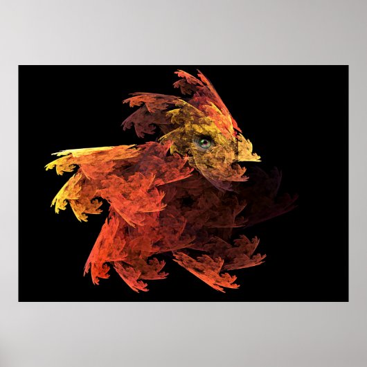 Poster Baby Dragon Fractal Art (Devant)