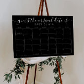 Poster Baby Due Date Calendar Sign Guess the BirthdayGame