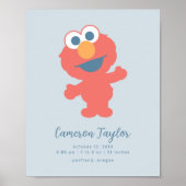 Poster Baby Elmo | Statistiques de naissance de bébé (Devant)