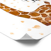 Poster Baby Giraffe Nursery Print Stand Tall Cute tendanc (Coin)