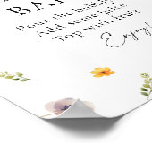 Poster Baby in Bloom Baby shower Momosa Bar (Coin)