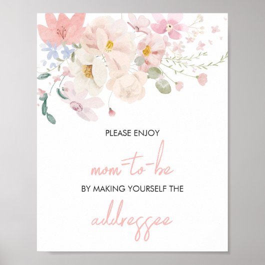 Poster Baby in Bloom Blush Pink Enveloppe Station (Devant)