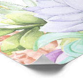 Poster Baby In Bloom Boho Arch Cactus Baby shower Bienven (Coin)