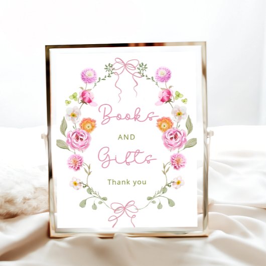 Poster Baby in Bloom Bow Garden Livres et cadeaux