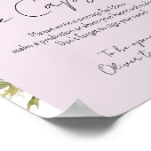 Poster Baby in Bloom Fleur sauvage Baby shower temps Caps (Coin)