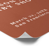 Poster Baby In Bloom Fleur sauvage Douche en terre cuite (Coin)