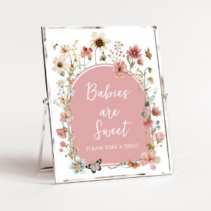 Poster Baby in Bloom Fleur sauvage Les bébés sont doux