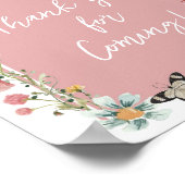 Poster Baby in Bloom Fleur sauvage Merci pour venir (Coin)