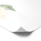 Poster Baby In Bloom Rose Bow Baby shower Bienvenue (Coin)