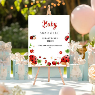 Poster Baby insect lady bug girl baby shower Favoriser si