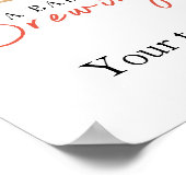 Poster Baby is brewing coffee Your text baby shower (Coin)