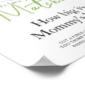 Poster Baby is brewing Matcha How big is mommy's belly (Coin)