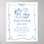 Poster Baby is Brewing Pacifier Sign (Devant)