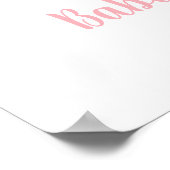 Poster Baby Is Brewing Pink Gold Baby Shower Welcome (Coin)