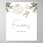 Poster Baby It's Cold Outside Baby shower Favors (Devant)