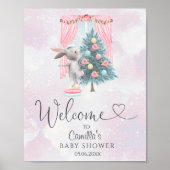 Poster Baby It's Cold Outside Winter Baby shower Bienvenu (Devant)