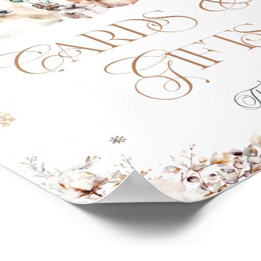 Poster Baby It's Cold Outside Winter Cartes d'ours et cad (Coin)