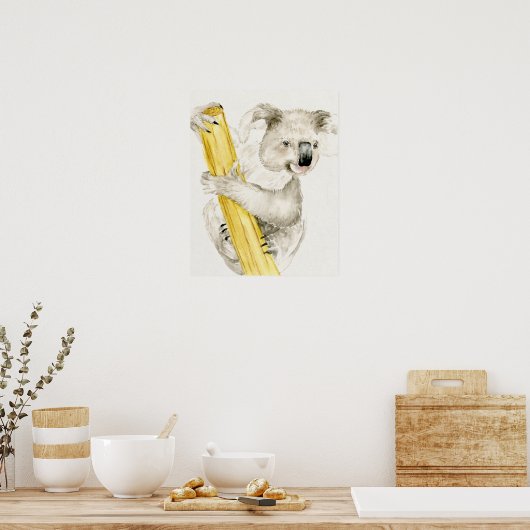 Poster Baby Koala | Cute & Furry (Cuisine)