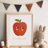 Poster Baby Little sweetie mignonne pomme Nourrier