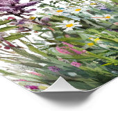 Poster Baby moderne en Fleur Fleur sauvage Baby shower fl (Coin)