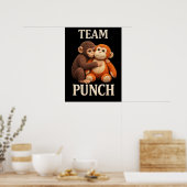Poster Baby Monkey Punch Crochet Pattern Cute Amigurumi (Cuisine)