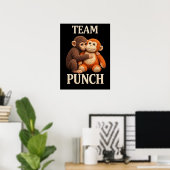 Poster Baby Monkey Punch Crochet Pattern Cute Amigurumi (Bureau à domicile)