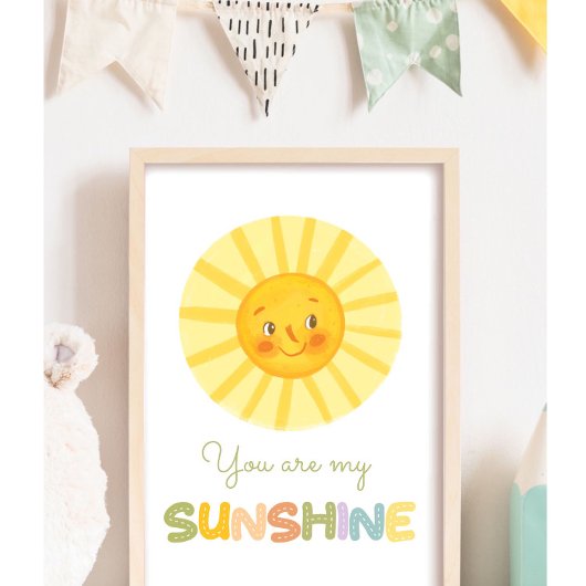 Poster Baby Nursery Vous êtes mon soleil