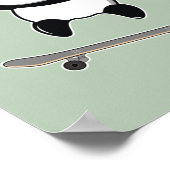 Poster Baby Panda Skateboard (Coin)