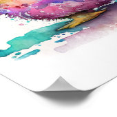 Poster Baby Penguin watercolor nursery decor print (Coin)