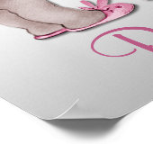 Poster Baby Princesse vintage et Tour Eiffel (Coin)