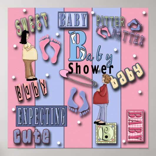 Poster Baby shower 1Affiche (Devant)