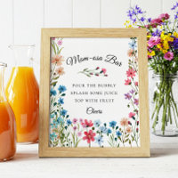 Baby shower à barres Maman-Osa fleur sauvage Impri