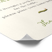 Poster Baby shower à couches vintages d'insectes (Coin)