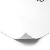 Poster baby shower à feuillage persistant (Coin)