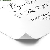 Poster Baby shower à feuillage persistant d'hiver Livres  (Coin)