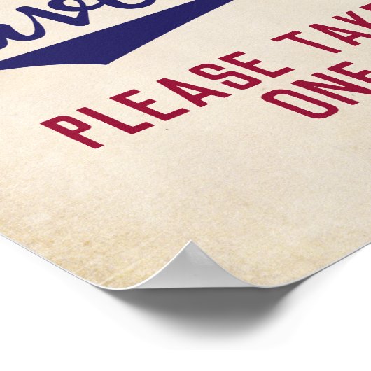 Poster Baby shower À Thème De Baseball Faveurs Prendre Un (Coin)