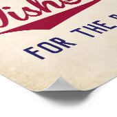 Poster Baby shower à thème de baseball Voeux pour bébé (Coin)