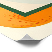 Poster Baby shower À Thème Orange Cute (Coin)