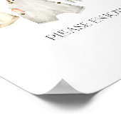 Poster Baby shower agricole cultivé localement (Coin)