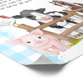Poster Baby shower Agricole Devinez Le Mess Doux (Coin)