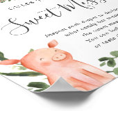 Poster Baby shower Agricole Devinez Le Signe Doux Mess (Coin)