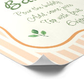 Poster Baby shower agricole Momosa Bar (Coin)