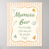 Poster Baby shower agricole Momosa Bar (Devant)
