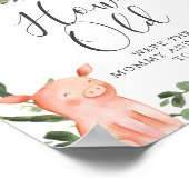 Poster Baby shower Agricole Quel Âge Avaient-Ils Joué (Coin)