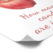 Poster Baby shower Apple - devinez combien de bonbons dan (Coin)