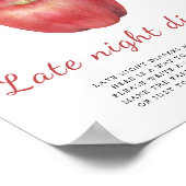 Poster Baby-shower Apple - Jeu de couches de nuit (Coin)