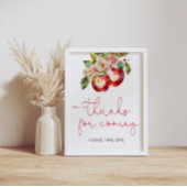 Poster Baby shower Apple Merci pour l'affiche à venir