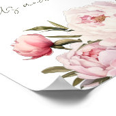 Poster Baby shower Aquarelle cartes et cadeaux (Coin)