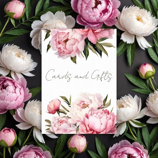 Poster Baby shower Aquarelle cartes et cadeaux